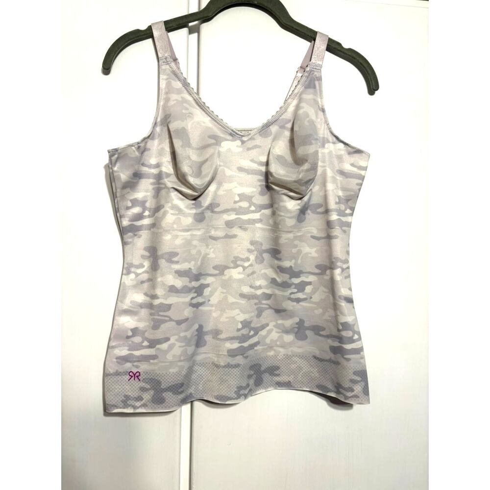 Ruby Ribbon cami tank shapewear compression white camo 38